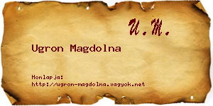 Ugron Magdolna névjegykártya